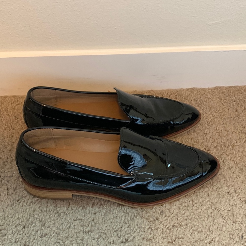 Everlane Patent Leather Loafer Black
